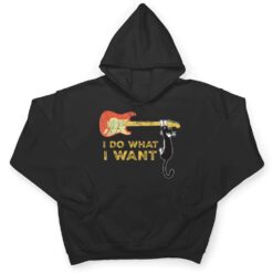 Funny Guitar Lover gifts, Retro I do what I want with my cat T Shirt - Dream Art Europa