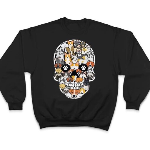 Funny Halloween Costume Skull Dog Lover Funny Gifts T Shirt