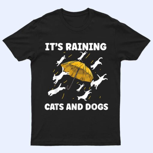 Funny Halloween It's Raining Cats And Dogs English Teacher T Shirt