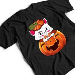 Funny Halloween Jack-O-Lantern Pumpkin Cat Gifts T Shirt - Dream Art Europa