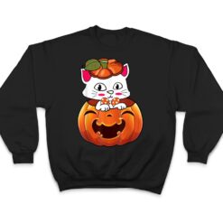 Funny Halloween Jack-O-Lantern Pumpkin Cat Gifts T Shirt - Dream Art Europa