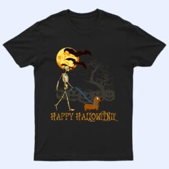 Funny Happy Halloweenie Dachshund Halloween Dog Lover Gifts T Shirt