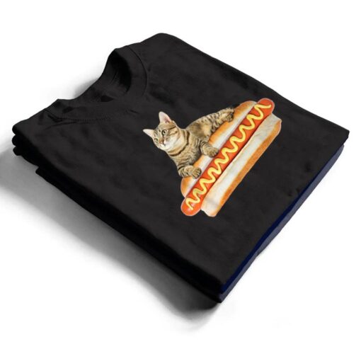Funny Hot Dog Cat  by Zany Brainy, Cute Kitty Food T Shirt