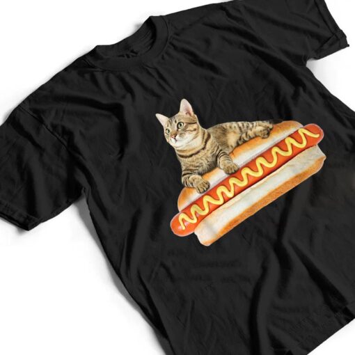 Funny Hot Dog Cat  by Zany Brainy, Cute Kitty Food T Shirt