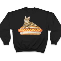Funny Hot Dog Cat by Zany Brainy, Cute Kitty Food T Shirt - Dream Art Europa