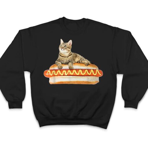 Funny Hot Dog Cat  by Zany Brainy, Cute Kitty Food T Shirt