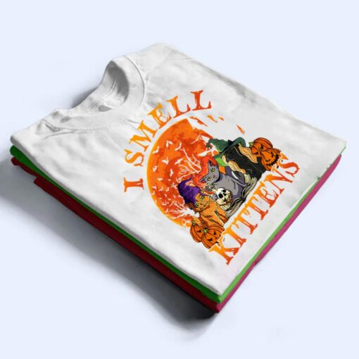 Funny I Smell Kittens Lover Gift Halloween Witch Hat Cat T Shirt