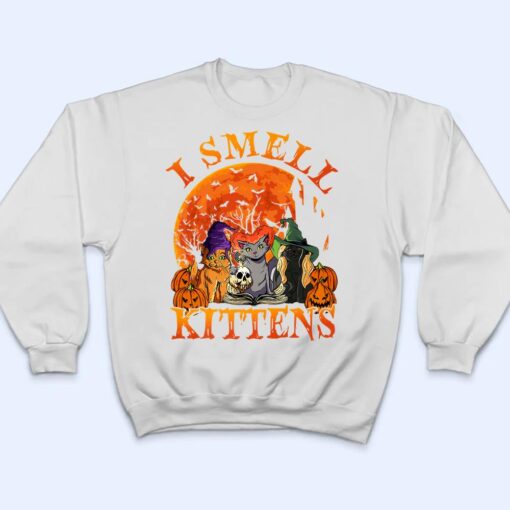 Funny I Smell Kittens Lover Gift Halloween Witch Hat Cat T Shirt