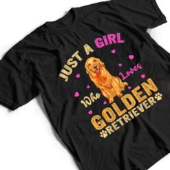 Funny Just A Girl Who Loves Golden Retriever Dog Lover Owner T Shirt - Dream Art Europa