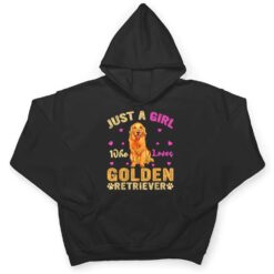 Funny Just A Girl Who Loves Golden Retriever Dog Lover Owner T Shirt - Dream Art Europa