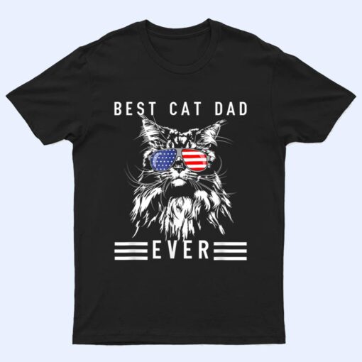 Funny Maine Coon Cat Best Cat Dad Ever Funny Cat Maine Coon T Shirt