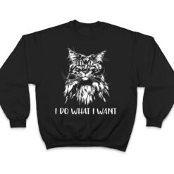 Funny Maine Coon Cat I do what i want cat meow Kitty Cat T Shirt - Dream Art Europa