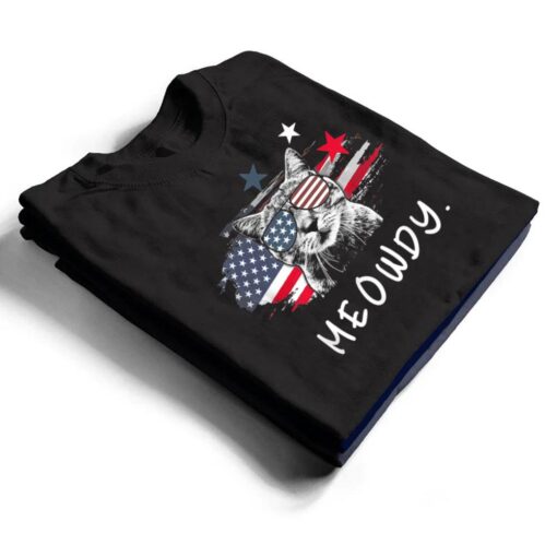 Funny Meowdy Cat Shirt Cat America Meowica Cat T Shirt