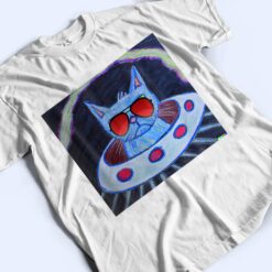 Funny Nacho Average Patriotic Annoyed Space Cat Sunglasses T Shirt - Dream Art Europa