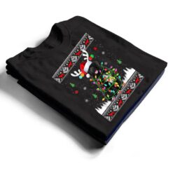 Funny Newfoundland Dog Christmas Lights Christmas T Shirt - Dream Art Europa