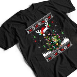 Funny Newfoundland Dog Christmas Lights Christmas T Shirt - Dream Art Europa