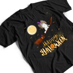 Funny Papillon Ride Witch Shotgun Papillon Dog Halloween T Shirt - Dream Art Europa