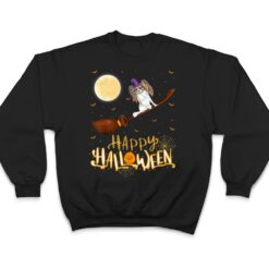 Funny Papillon Ride Witch Shotgun Papillon Dog Halloween T Shirt - Dream Art Europa