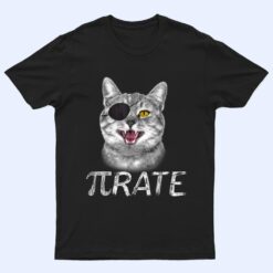 Funny Pi Day Math Science Cat Pirate T Shirt