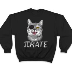 Funny Pi Day Math Science Cat Pirate T Shirt - Dream Art Europa