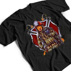 Funny Pitbull Firefighter Fireman Costume Firefighting Dog T Shirt - Dream Art Europa