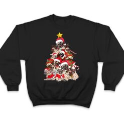 Funny Pug Christmas Tree Dog Santa Merry Pugmas Xmas Gifts T Shirt - Dream Art Europa