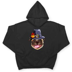 Funny Pug Thanksgiving Pug Dog Hat Autumn Pumpkin T Shirt - Dream Art Europa