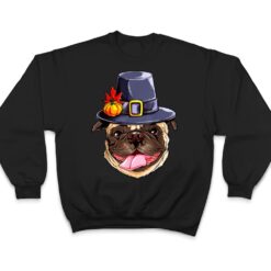 Funny Pug Thanksgiving Pug Dog Hat Autumn Pumpkin T Shirt - Dream Art Europa