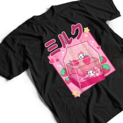 Funny Retro 90s Strawberry Milkshake Carton Kawaii Anime Cat T Shirt - Dream Art Europa