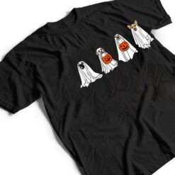 Funny Spooky Season Retro Jackolantern Ghost Dog Halloween T Shirt - Dream Art Europa