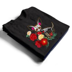 Funny Sugar Skull Chihuahua Dog Dia de Muertos Halloween Day T Shirt - Dream Art Europa