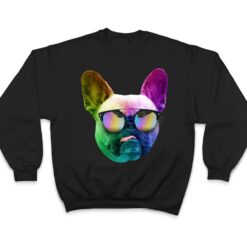 Funny Trippy Neon French Bulldog T Shirt - Dream Art Europa