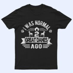 Funny Two Great Danes Dog Owner Great Dane Mom Retro T Shirt