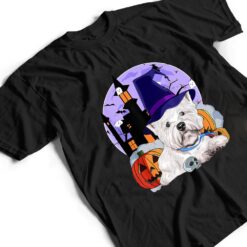 Funny Westie Dog Halloween Witch Pumpkin T Shirt - Dream Art Europa