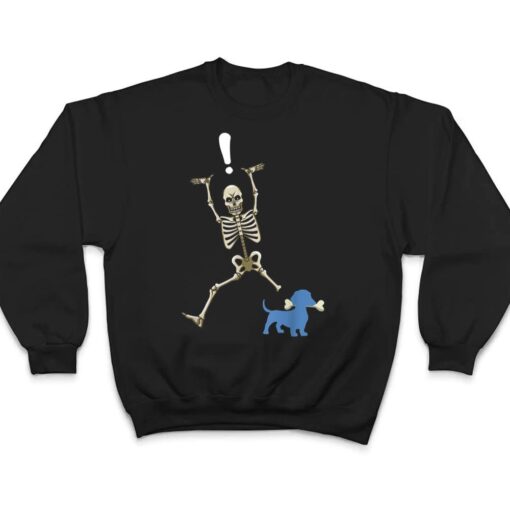 Funny Wiener Dog Lover Dachshund Halloween Skeleton Costume T Shirt