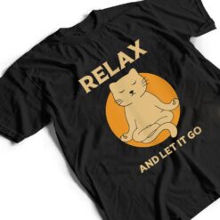 Funny cat Graphic Yoga Zen Meditation T Shirt - Dream Art Europa