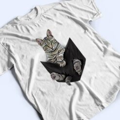 Furry Cute Cat Serious Face Pocket T Shirt - Dream Art Europa