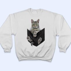 Furry Cute Cat Serious Face Pocket T Shirt - Dream Art Europa