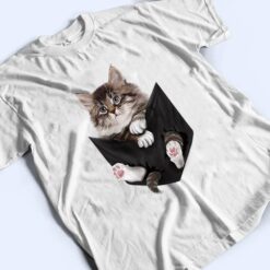 Furry Kitten Sad Face Cat Pocket T Shirt - Dream Art Europa