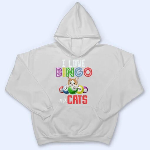 Gambling Cat Lover I Love Bingo And Cats Bingo Player Bingo T Shirt