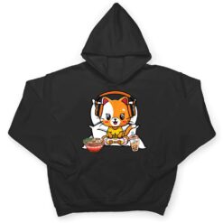 Gamer Cat Boba and Ramen Kawaii Anime Neko T Shirt - Dream Art Europa