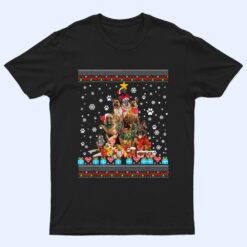 German Shepherd Dog Christmas Lights  Christmas Ver 1 T Shirt