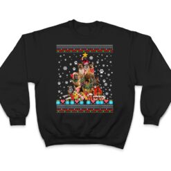 German Shepherd Dog Christmas Lights Christmas Ver 1 T Shirt - Dream Art Europa