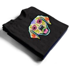 Golden Retriever - Day of the Dead Sugar Skull Dog T Shirt - Dream Art Europa