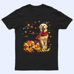 Golden Retriever Fall Scarf - Dogs Autumn Leaves T Shirt