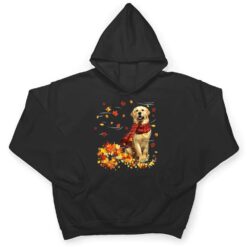 Golden Retriever Fall Scarf - Dogs Autumn Leaves T Shirt - Dream Art Europa