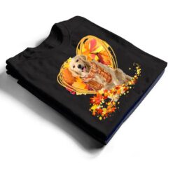 Golden Retriever Love Autumn Heart Thanksgiving Dog Lover T Shirt - Dream Art Europa