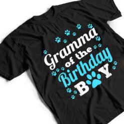 Gramma Of The Birthday Boy Dog Paw Bday Party Celebration T Shirt - Dream Art Europa