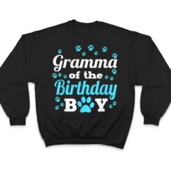 Gramma Of The Birthday Boy Dog Paw Bday Party Celebration T Shirt - Dream Art Europa