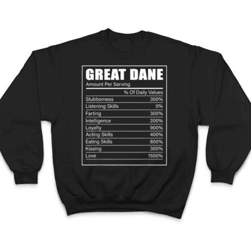 Great Dane Facts Dog Great Dane Lover Great Dane T Shirt